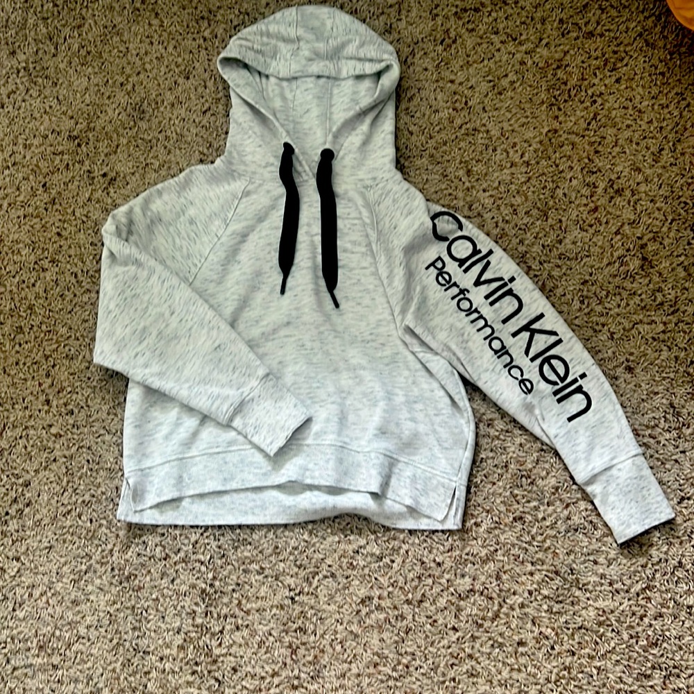 Calvin Klein cropped performance hoodie.
